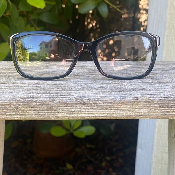 PRADA VPR 230 1AB-101 BLACK 52-17-135 Eyeglasses/Frames w/Case ITALY EUC! - Picture 1 of 13